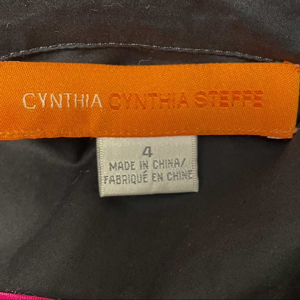 Cynthia Steffe V Neck Cap Sleeve Flare Button Down - Picture 5 of 6